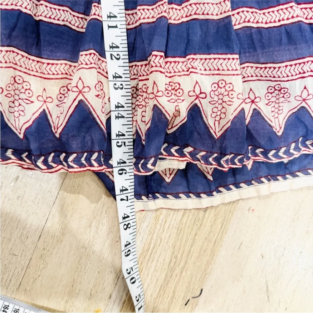 Matta Yamini Booj Boho Floral Midi Dress NEW Blue Size L - Image 10