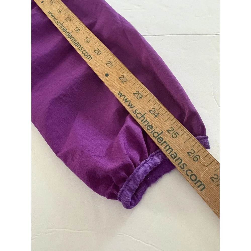 Vintage Patagonia Windbreaker Jacket Medium Purple Ripstop Lightweight ** - Image 9