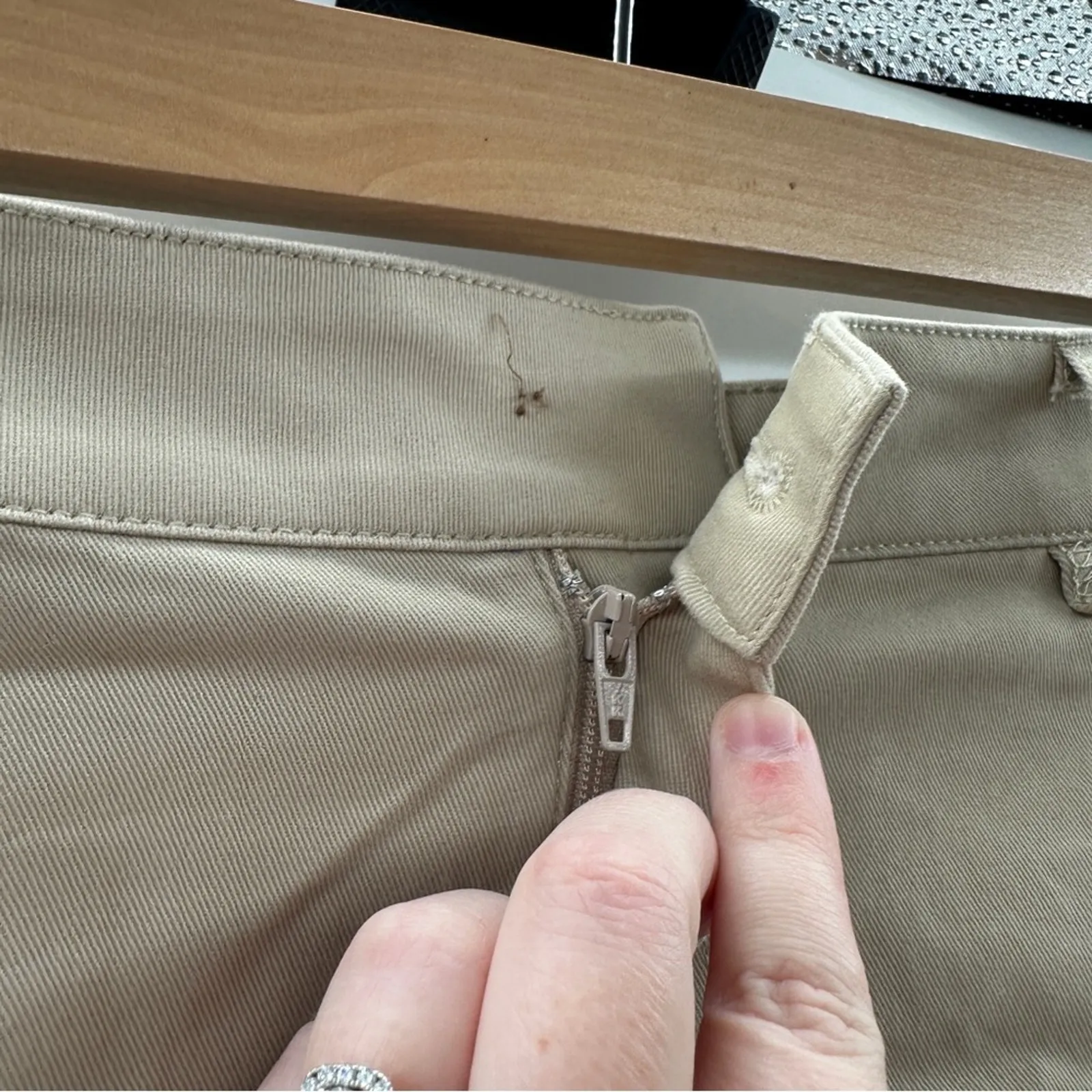 J. Crew Factory‎ Chino Khaki Tan Pencil Skirt Sz 10 NEW - Image 7