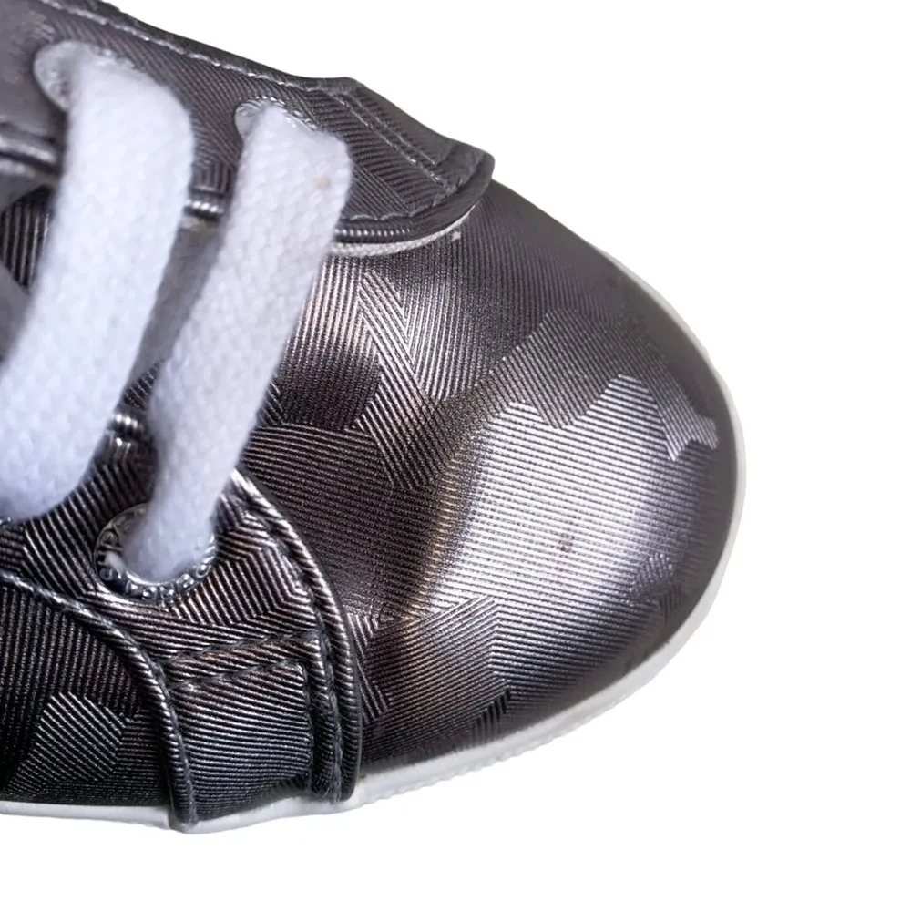 Superga 2790 Platform Lace Up Sneakers Camo Chrome Print Dark Silver Metallic 36 - Image 15