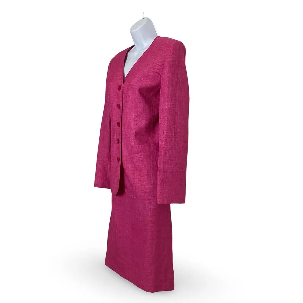 First Issue Skirt Suit Pink Size 8 - Image 2