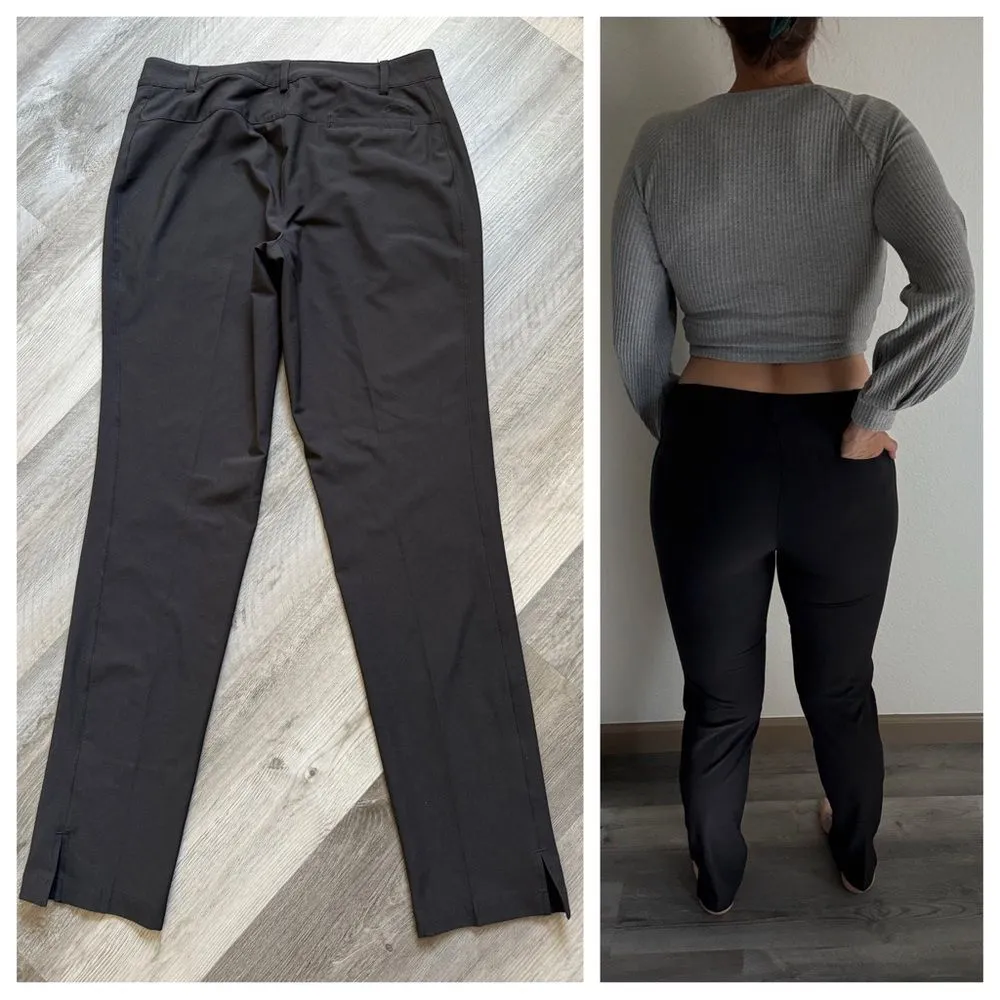 Slazenger Golf Pants Black 4 Stretch Zipper Pockets Split Hem - Image 7