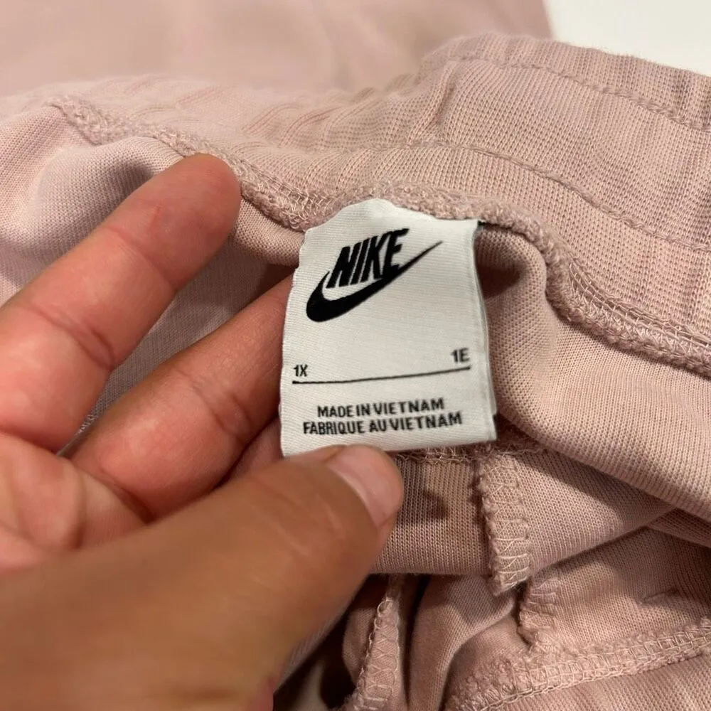 Nike Tech Fleece Joggers Women’s 1X Dusty Mauve Pink Sweatpants - Image 3