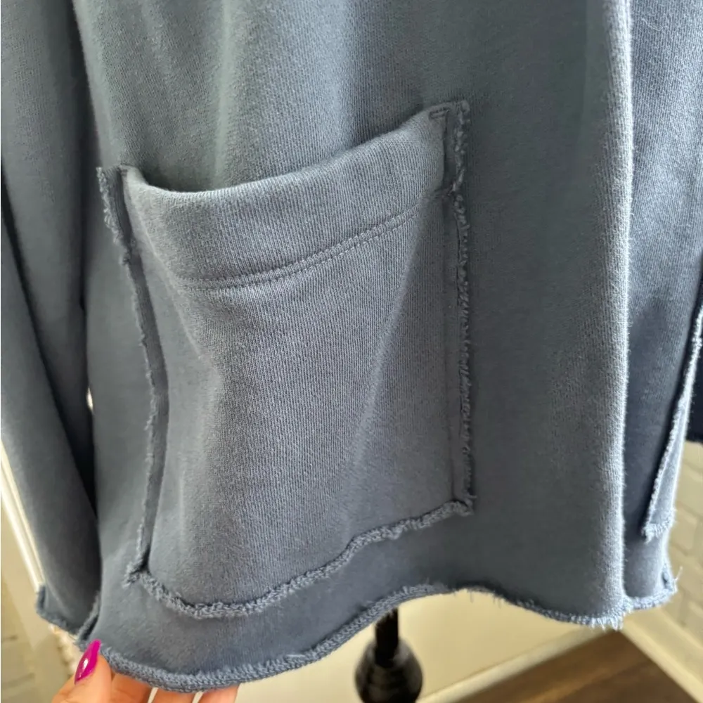 Eileen Fisher‎ Organic Cotton French Terry Shawl Collar Jacket medium layered - Image 3