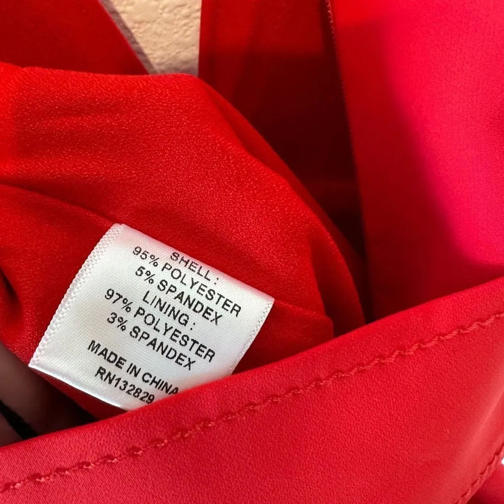 Reagan Belted Jumpsuit in Red Size XSmall NWT - Image 16