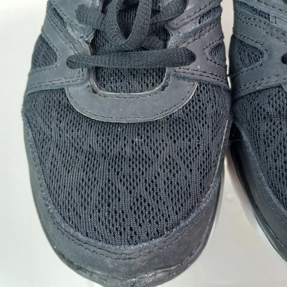 Champion Run 7 Lace Front Contrast Stitching FlexFoam Running Shoe In Black - Image 5