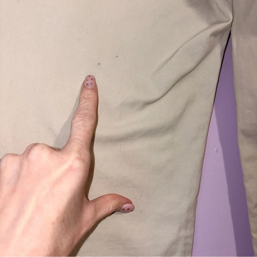 Vintage Y2K Mossimo Low Rise Flare Pants Sz 1 Utility Academia School Office Tan - Image 7