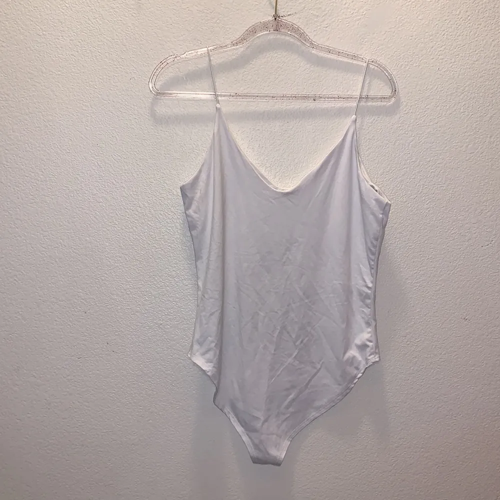 Gaze white stretchy cami Bodysuit - Image 4