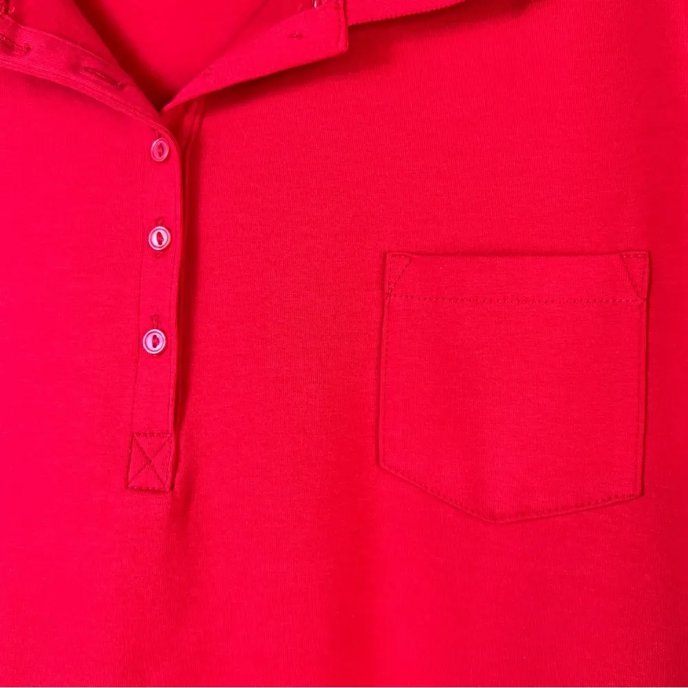 No Boundaries XXXL(21) Red Short Sleeve 1 Pocket Polo - Image 3
