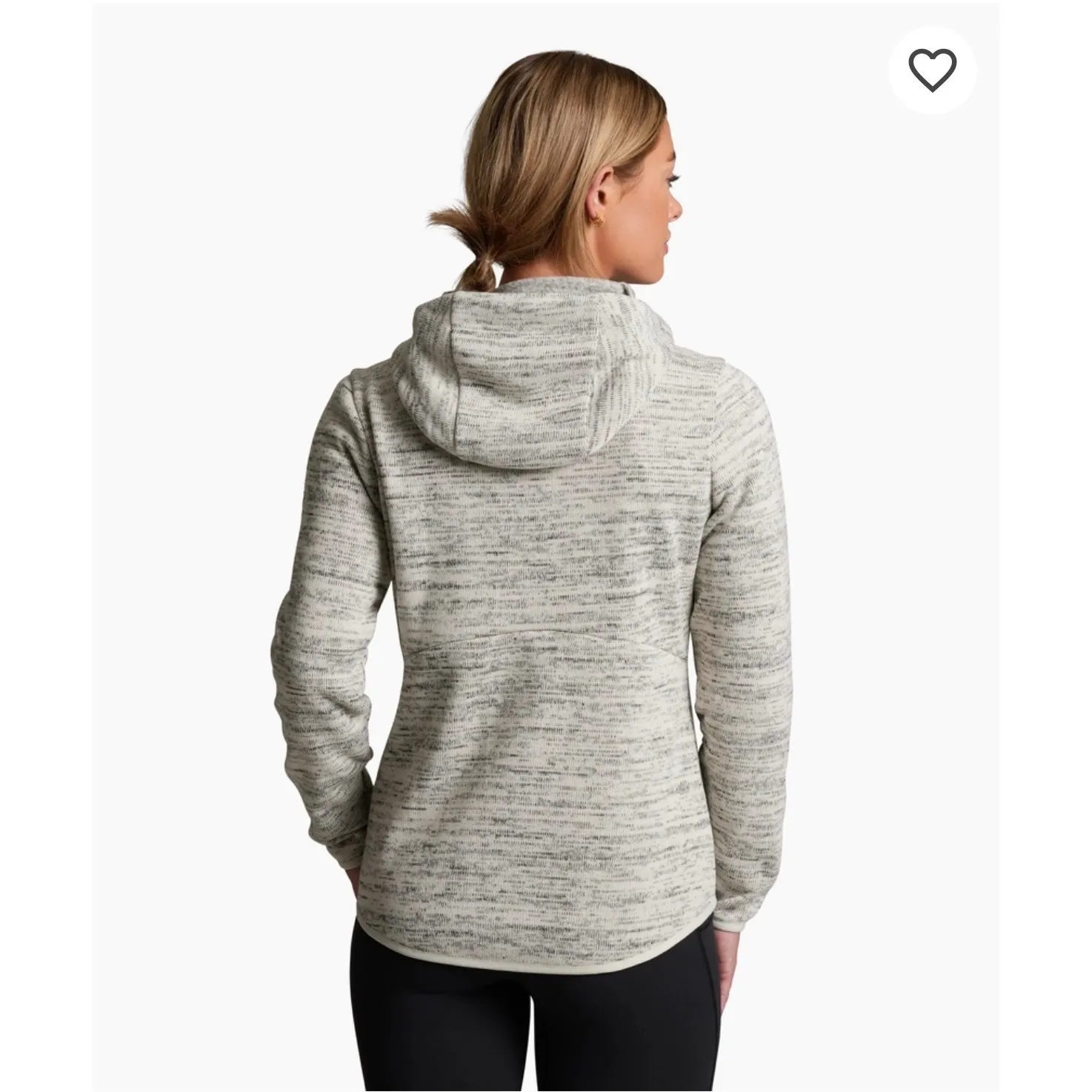 Kuhl Women's Speckled Full Zip Hoodie Jacket Gray White Size M - Image 2