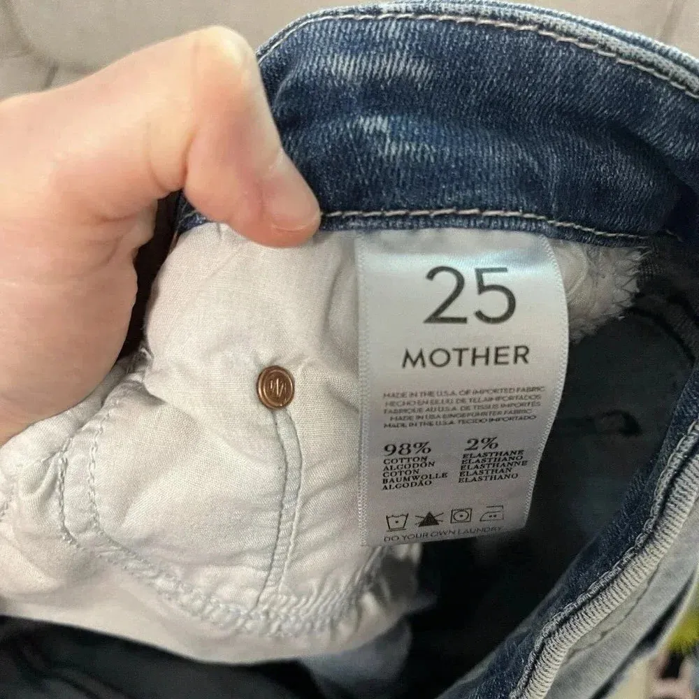 Mother Denim Looker Ankle Fray Jeans in Clear as Day Size‎ 25 Blue - Image 10