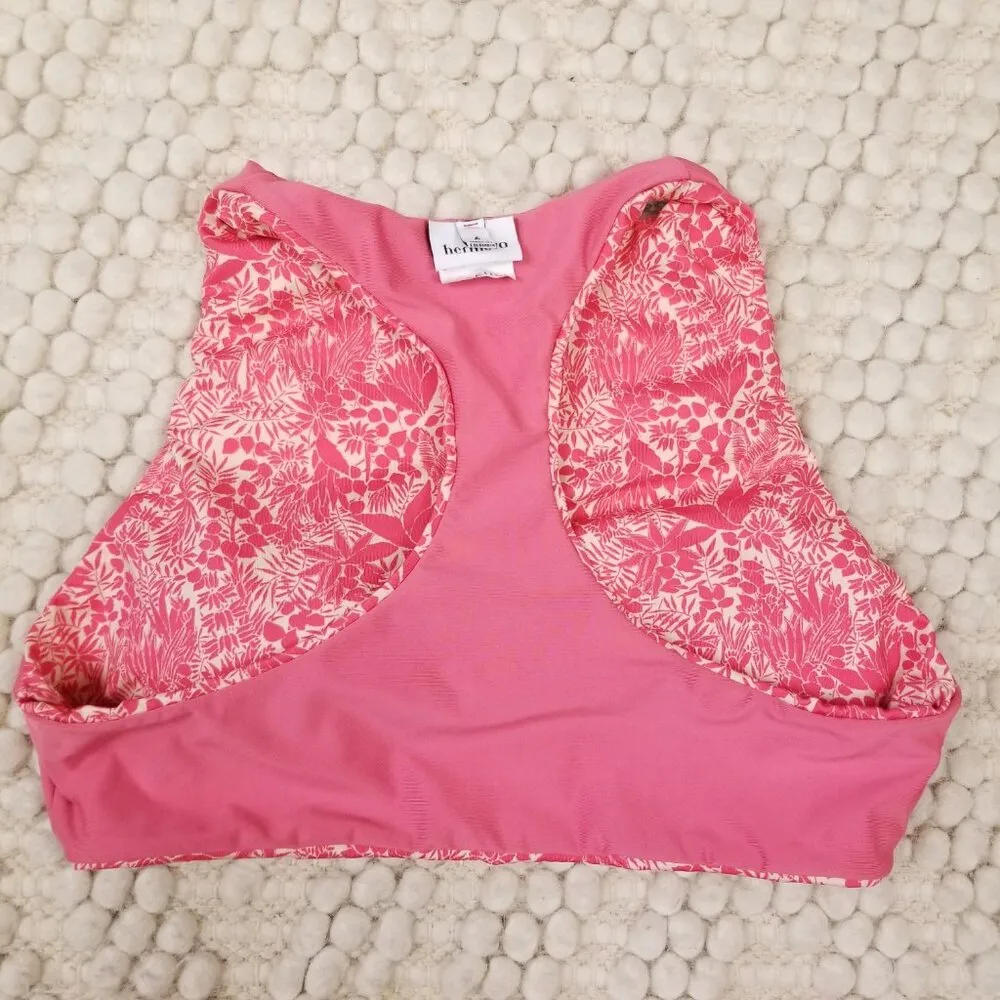 Hermoza Reversible Bikini Set Indra Coral Sz 6 Pink - Image 13