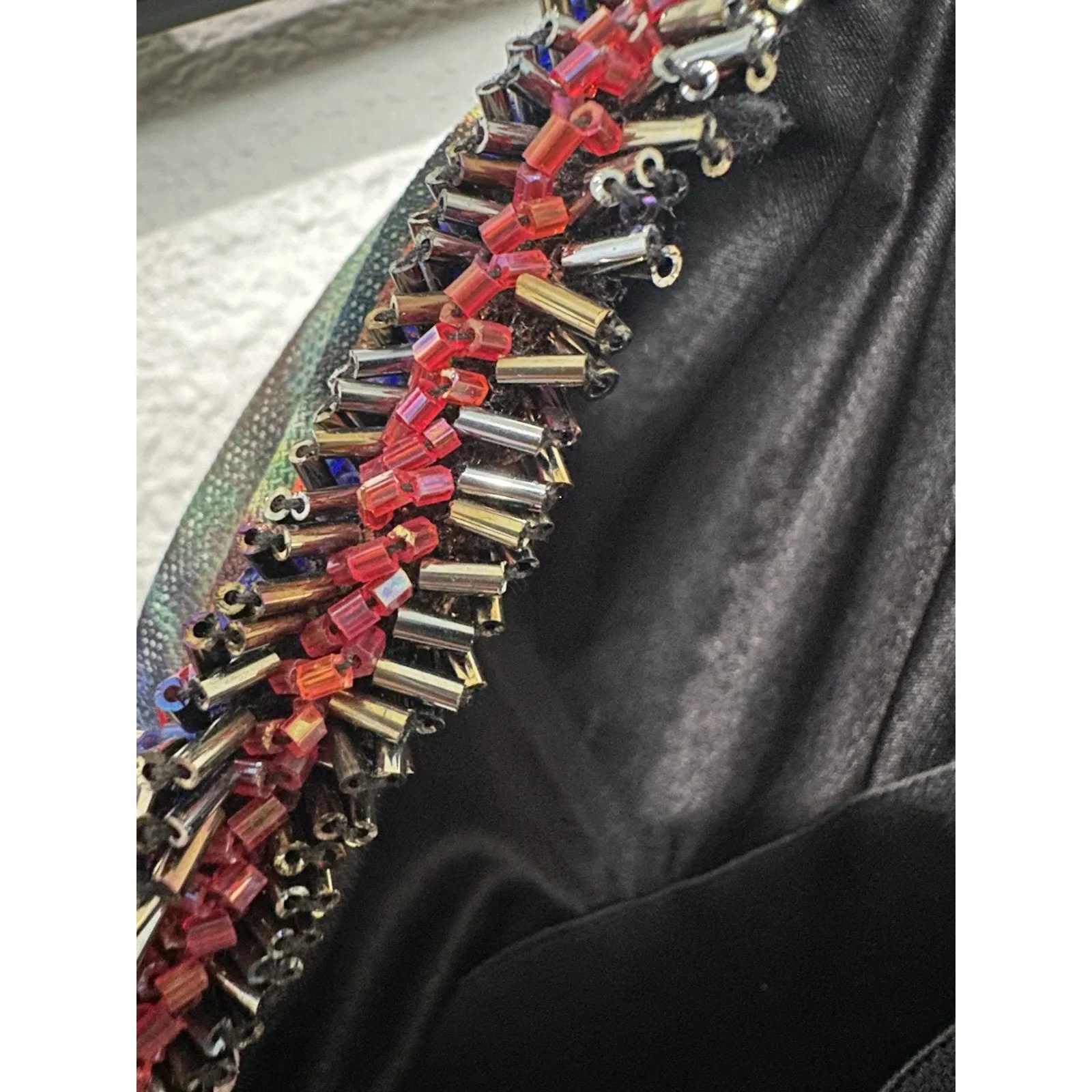 Alberto Makali strapless, ruched, multicolored mini dress, Size 4 - Image 12