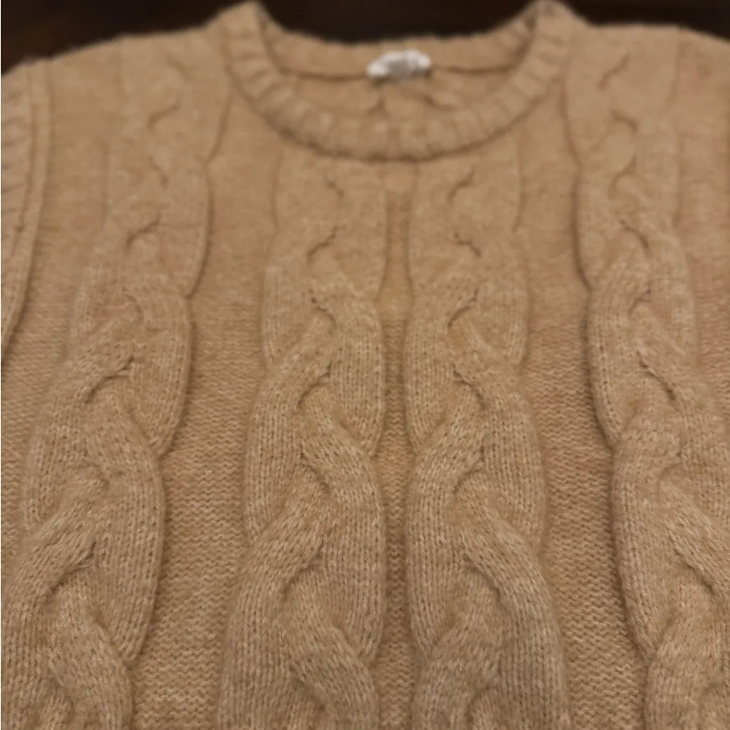 Le Lis Tan Knit Sweater Vest - Image 2