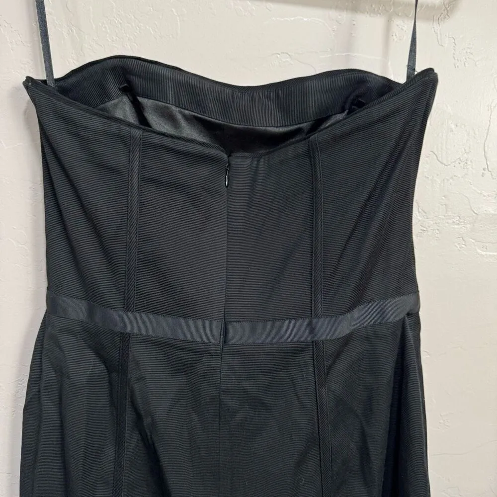 White House Black Market Dress 4 Black Strapless Formal Cocktail Ladies - Image 6