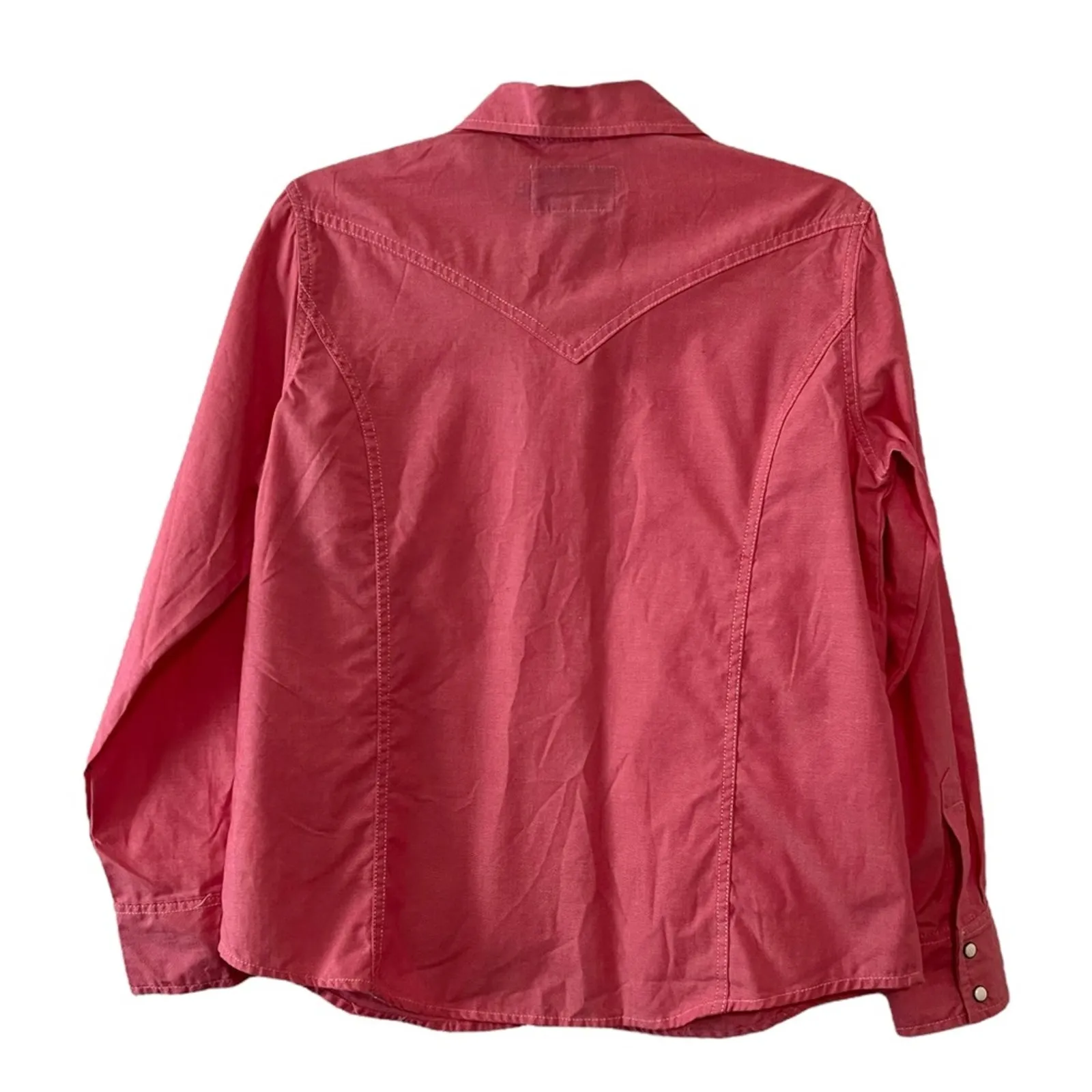 C. E. Schmidt Workwear pearl snap button down western shirt Pink Size M - Image 2