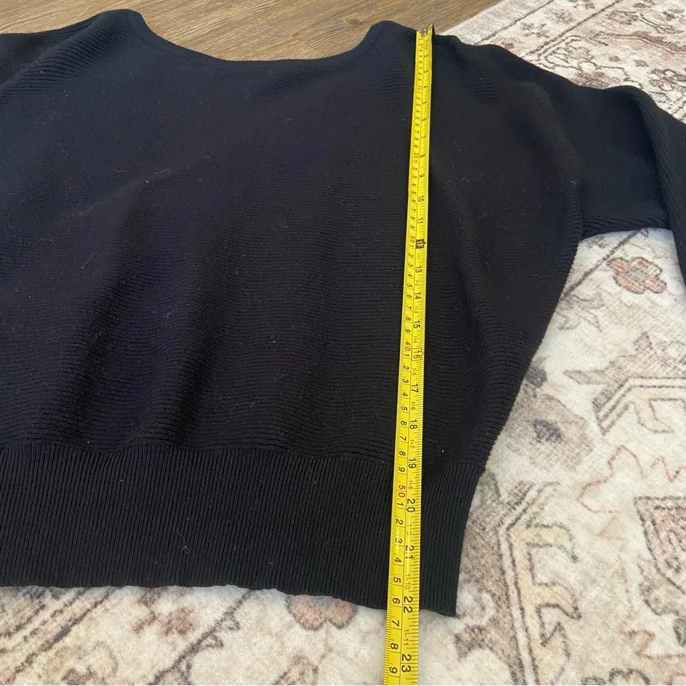 Love Tree Black Ribbed Fall Sweater - Image 5