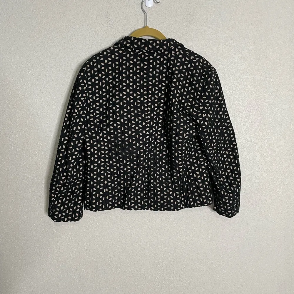 Loft Eyelet Black Nude Blazer 2 Button 6 - Image 6