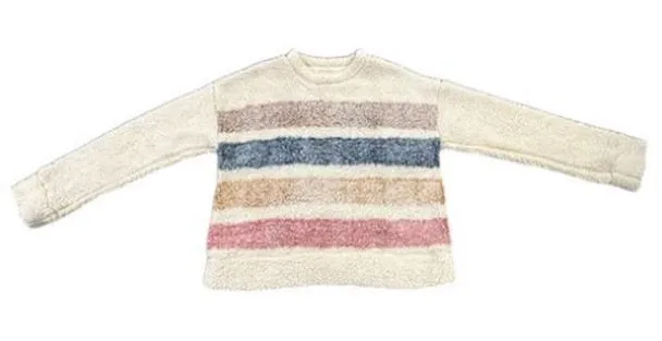 Harper Heritage Fluffy Luxe Sweater S Cozy-Core Cropped Knit Soft Playful Warm - Image 1