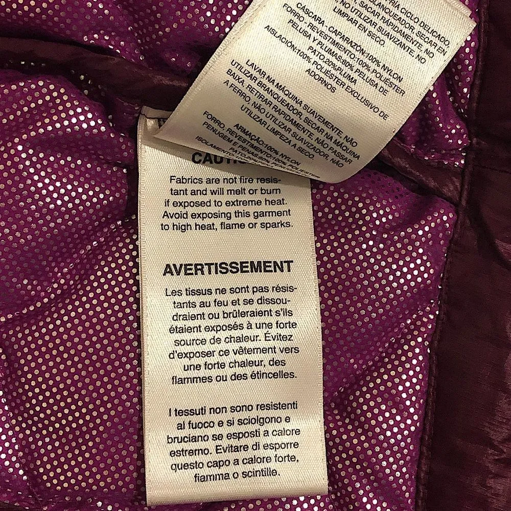 COLUMBIA Women’s Raspberry OmniHeat Quilted Down Jacket MED - Image 5