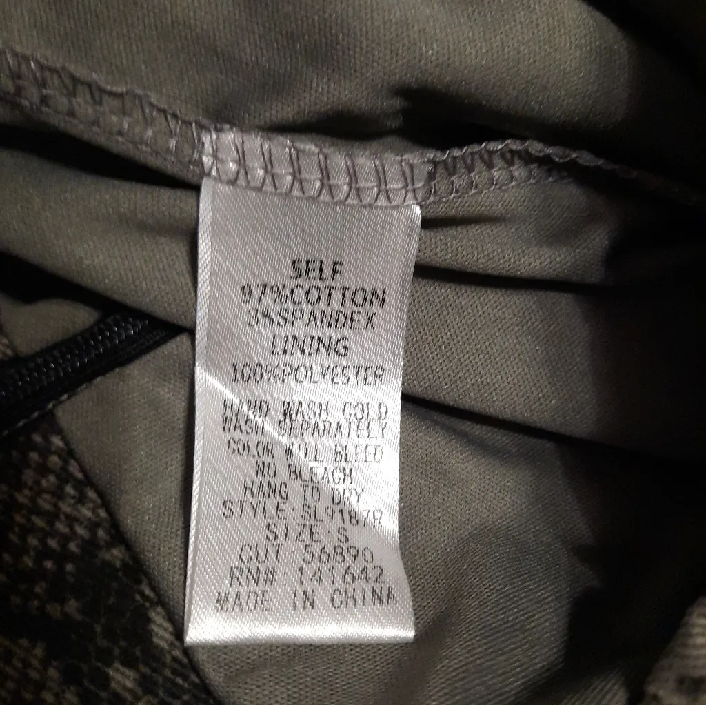 She & Sky Snake Print Mini Skirt Size Small - Image 4