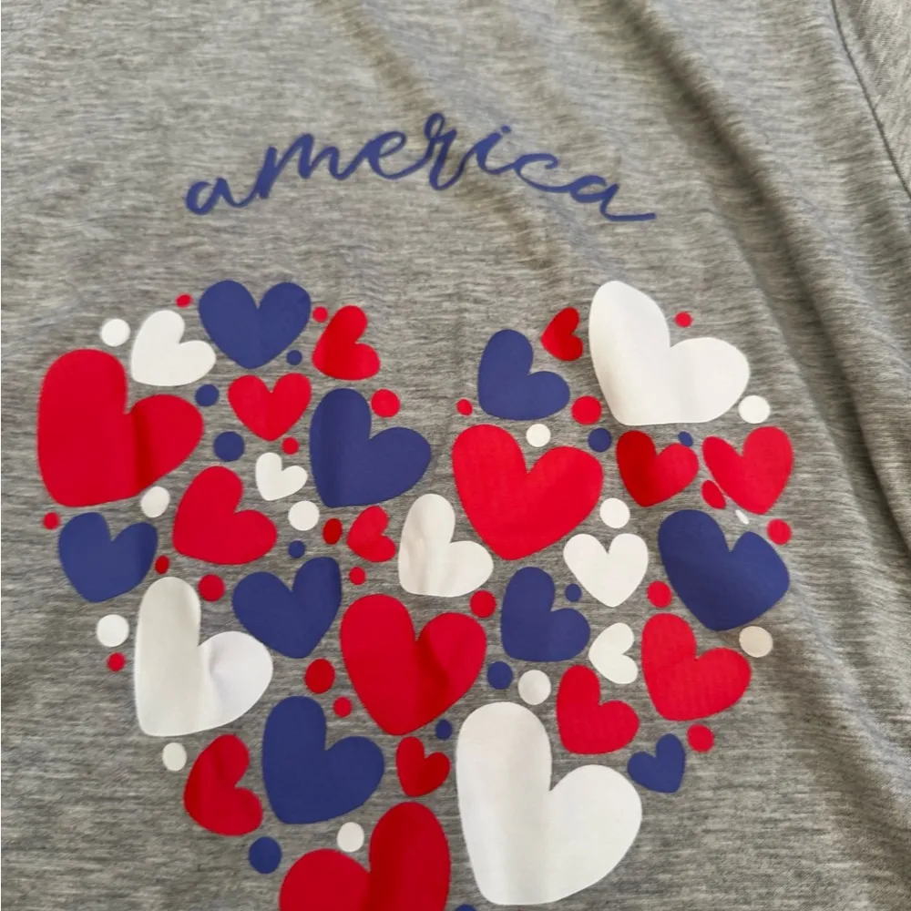 Patriotic Heart Graphic Tee - Image 3