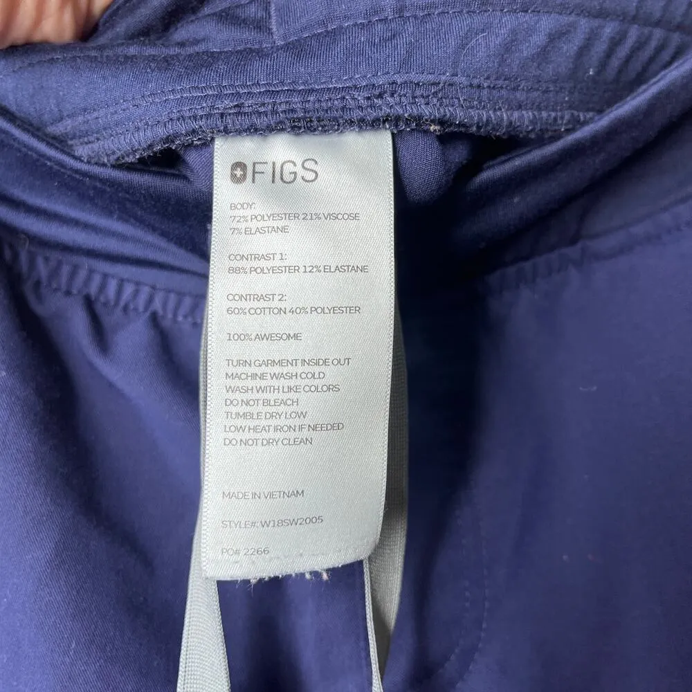 FIGS Technical Collection Zamora Blue Joggers Scrub Pants - Image 5