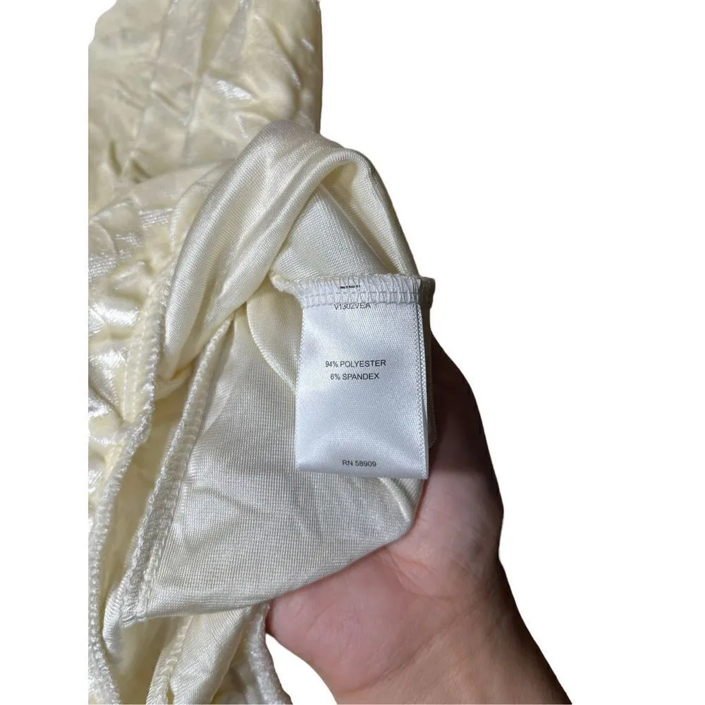 C&V Chelsea & Violet Long Sleeve Crushed Violet Bodysuit Size Medium - Image 9