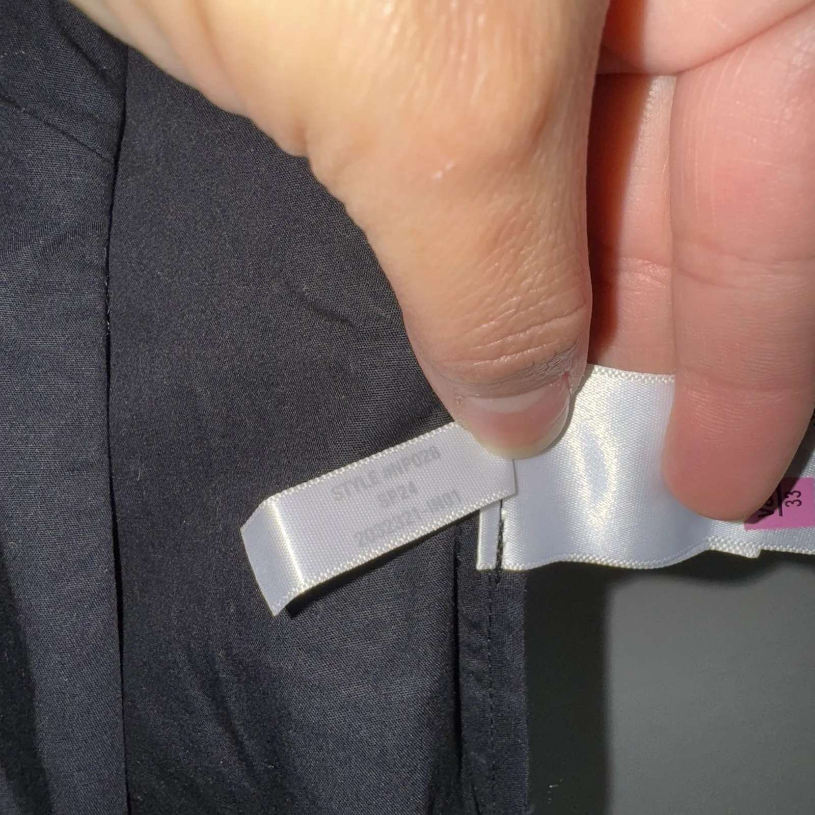 NWT Madewell Twist Front Seamed Cotton Top Black Woman’s Size 0 XS Short Sleeve - Image 7