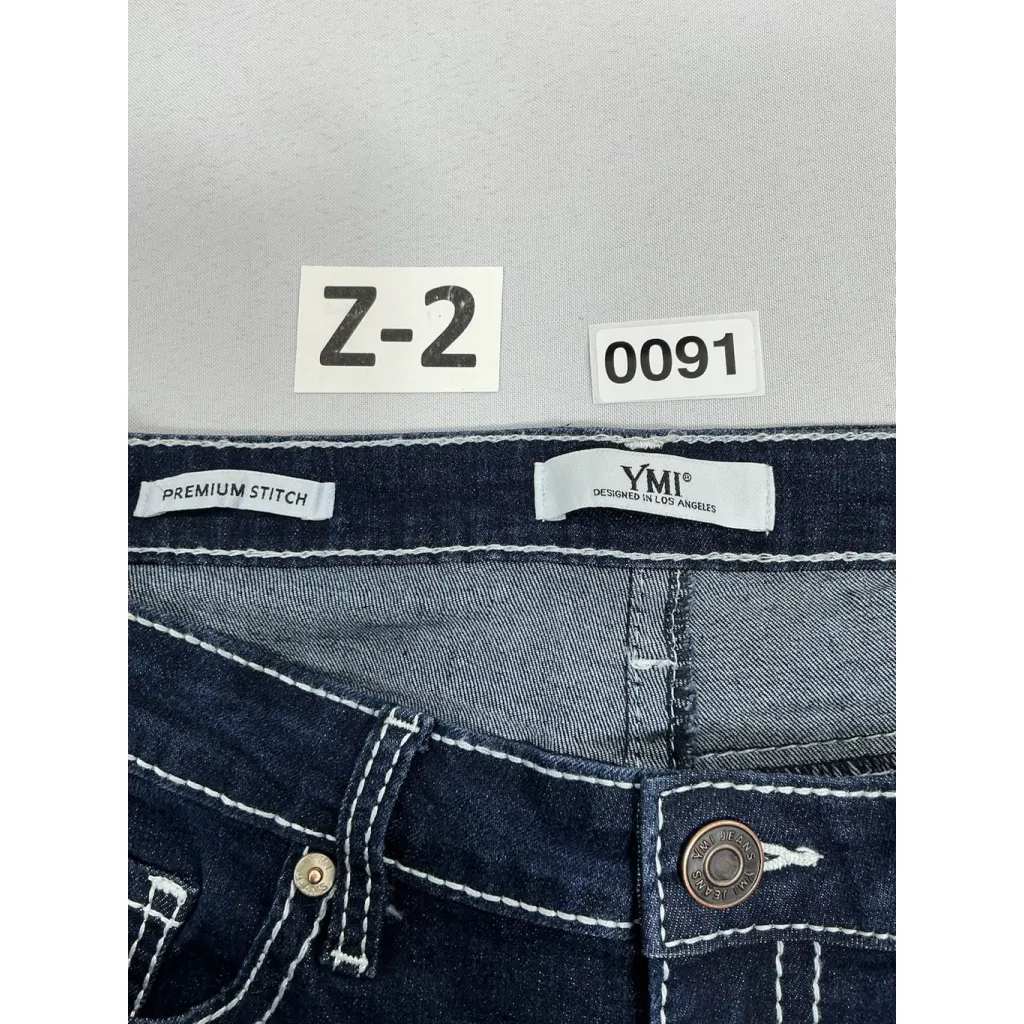 Womans Junior Excellent Condition YMI Premium Stitch Blue Jeans 13/31 0091/Z-2 - Image 3