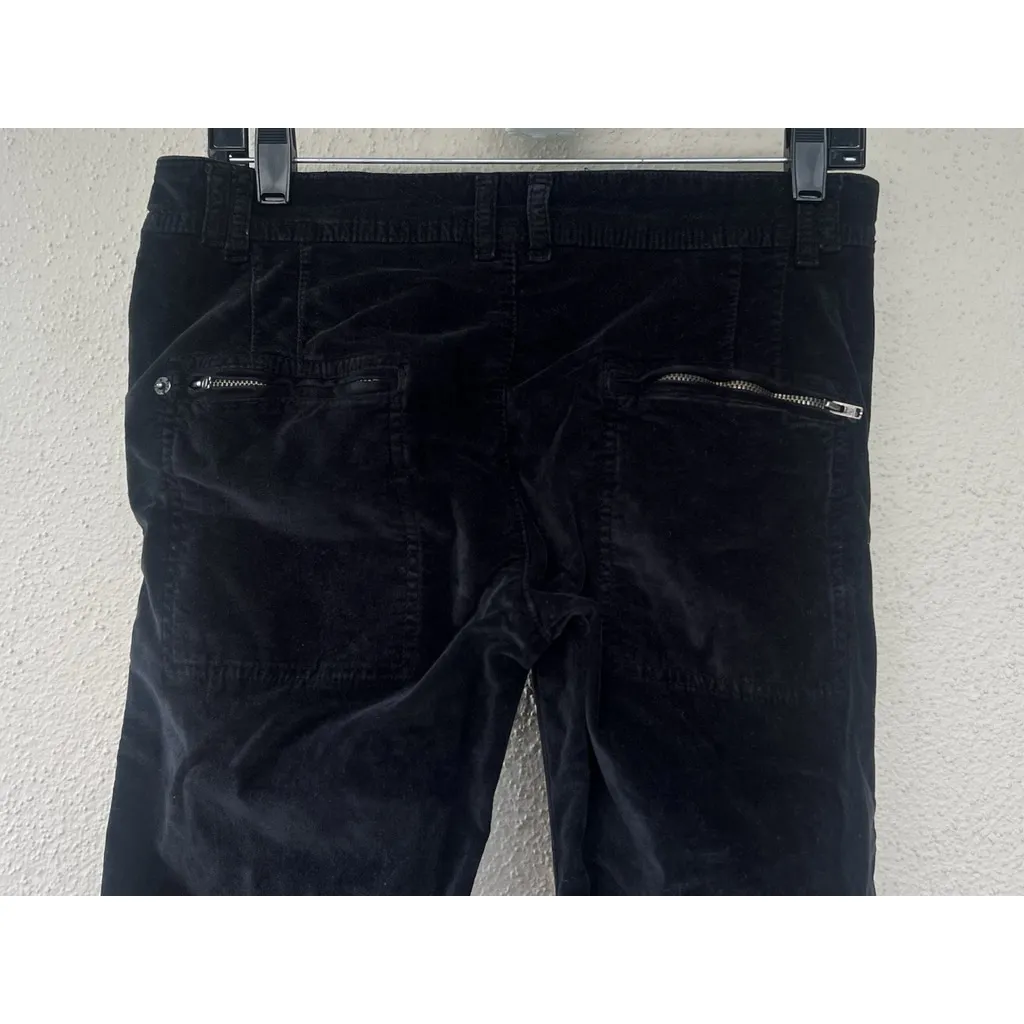 Free People Hit Back Slim Flare Pants Black Velvet Women's Size 2 Whimisgoth - Image 5