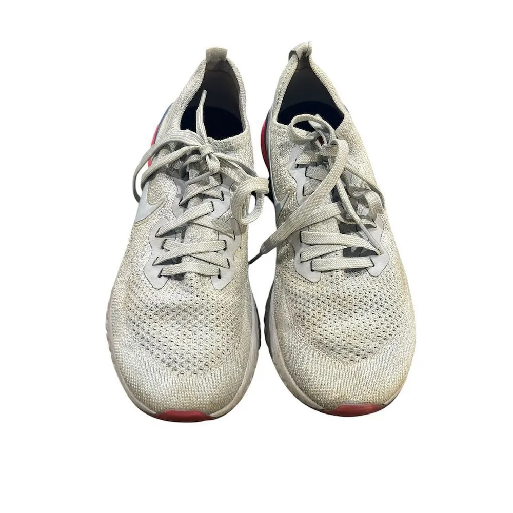 Nike Epic React Flyknit 2 Womens Size 8.5 US Light Blue Running Shoes Lace Up - Image 4