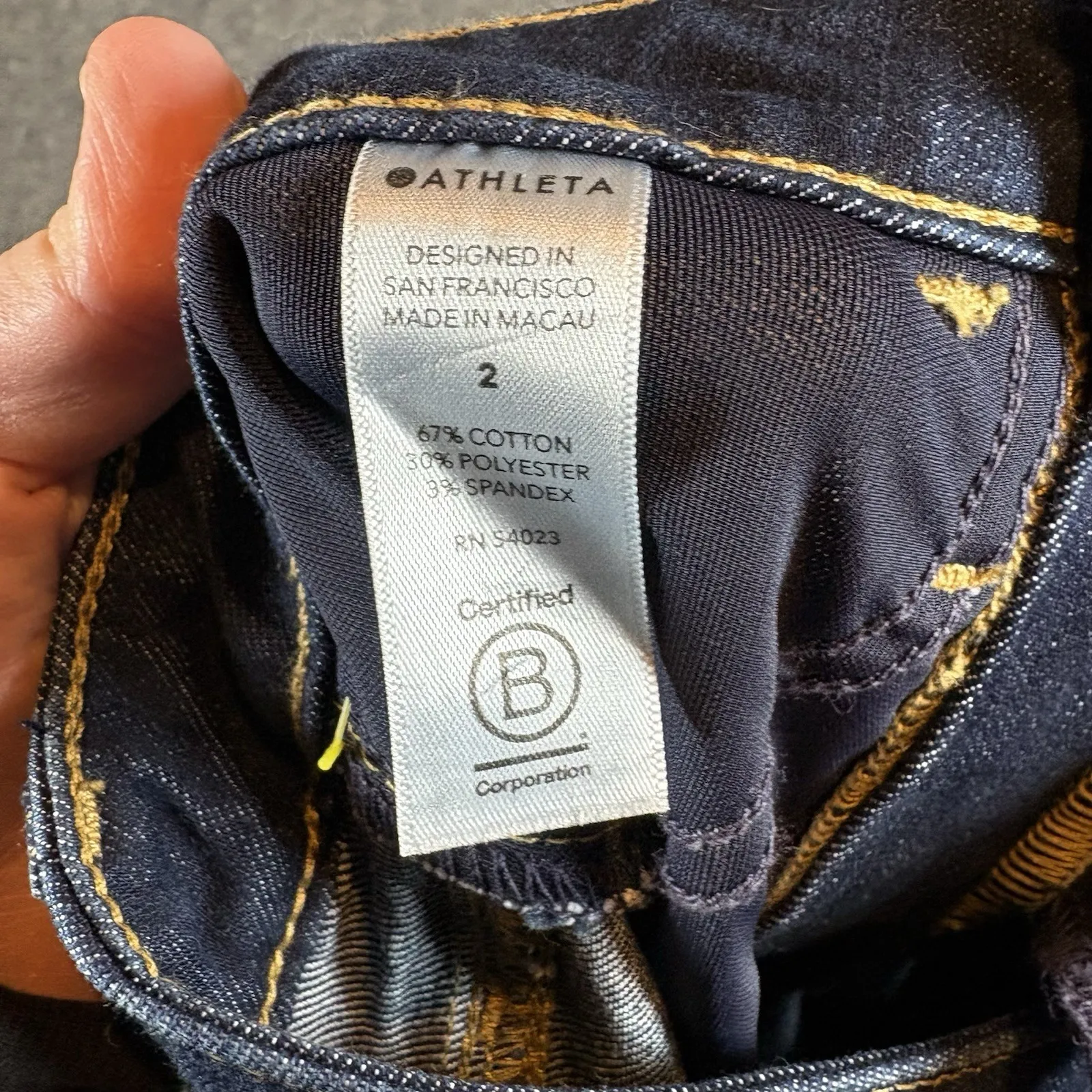 Athleta Jeans Womens 2 Sculptek Ultra Skinny Skinny Midnight Wash Denim - Image 9