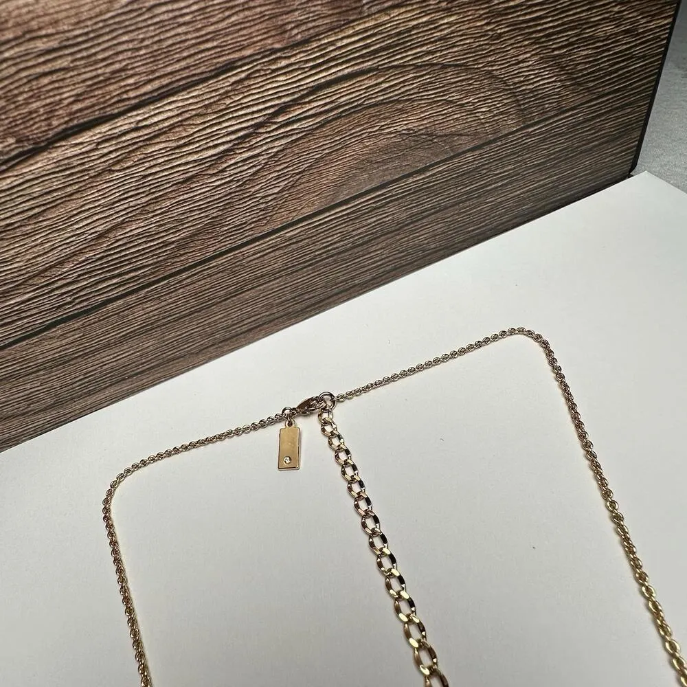 Kate Spade Orange Rhinestone Faux Pearl Gold Tone Necklace Bella Fleur - Image 14