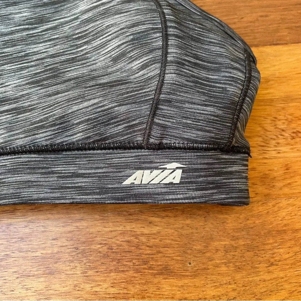 Avia Heathered Gray Sports Bra with Racerback Design NWOT - Image 3