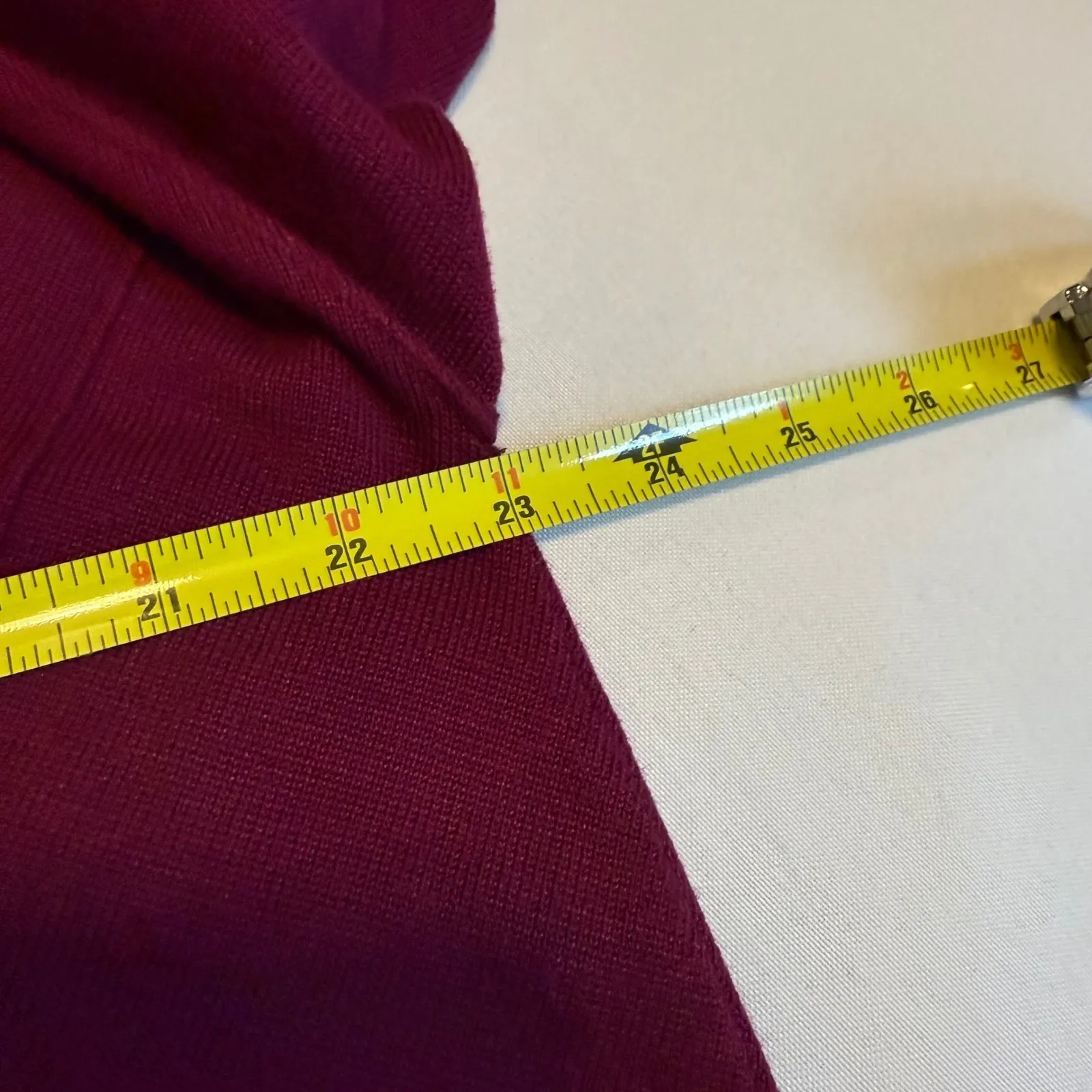 Verve‎ Ami Plus Size 2X Burgundy Asymmetric Hem Poncho 3/4 Sleeve Sweater Top # - Image 8