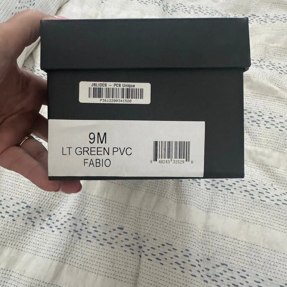 NEW J SLides by Urban Sport Fabio Light Green Slide On Sandals Womens Size 9 - Image 6