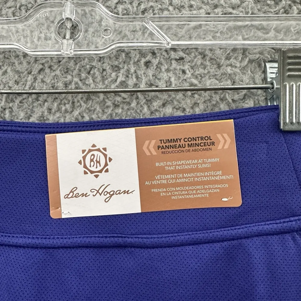 NWT Ben Hogan Tummy Control 16" Ventilated Skort Skirt Golf Athleisure Women's S Blue - Image 6