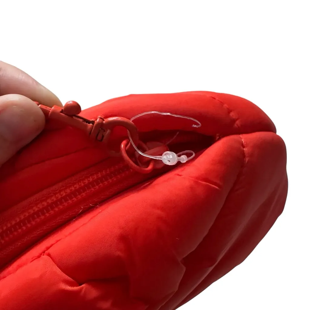 Aerie Offline Red Puffy Makeup Bag NWT - Image 8