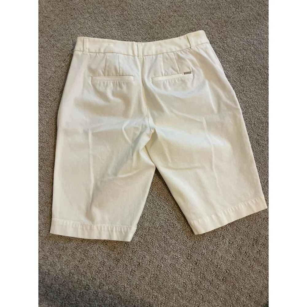 White House Black Market White Bermuda Shorts 2 - Image 2