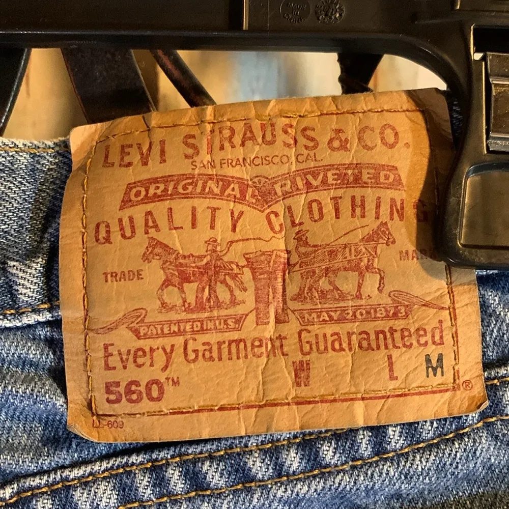 Vintage 1999 Levi’s 560 Loose Fit Straight Leg Jeans Size 16 Reg M. - Image 3