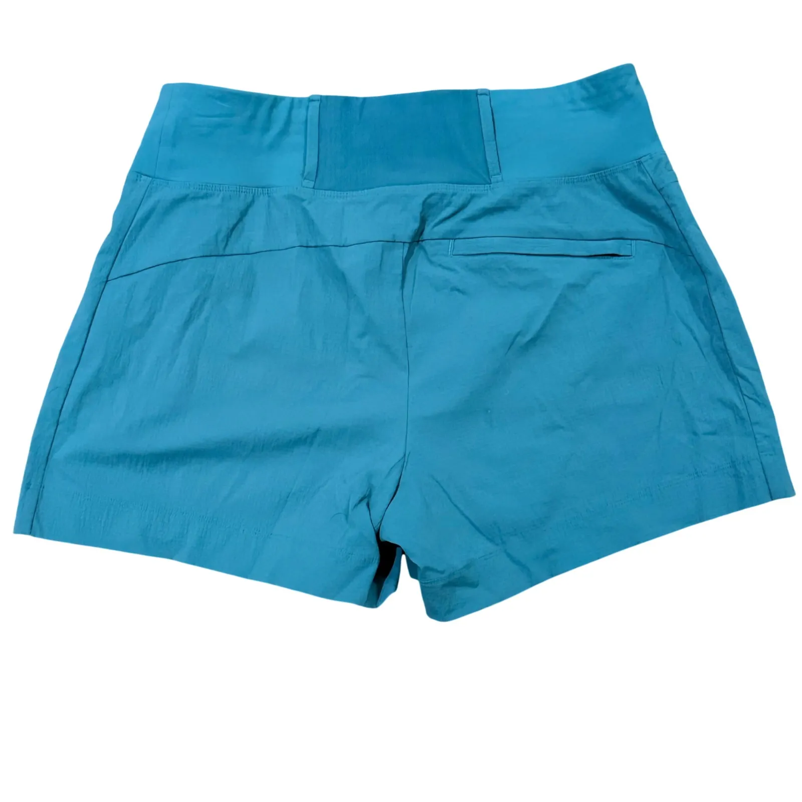 Athleta Trekkie North Short Teal Blue Hiking Athletic Shorts Women's Size 8 - Image 3