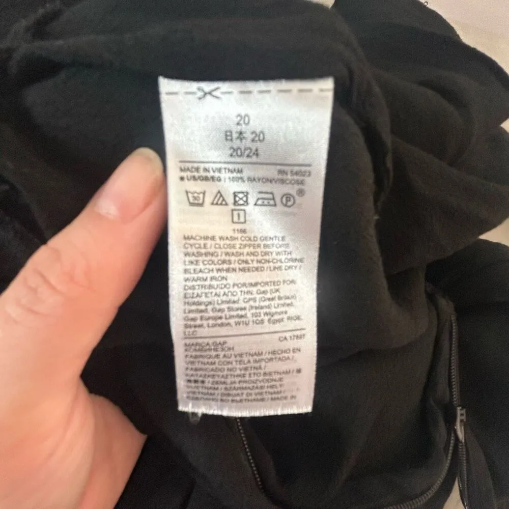 Gap Short-sleeve cropped wide leg tie waist jumpsuit size 20 - Image 9