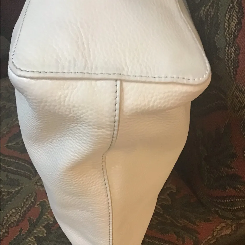 TORY BURCH CREAM TURNLOCK LARGE TOTE WITH DOUBLE CHAIN HANDLES - Image 4