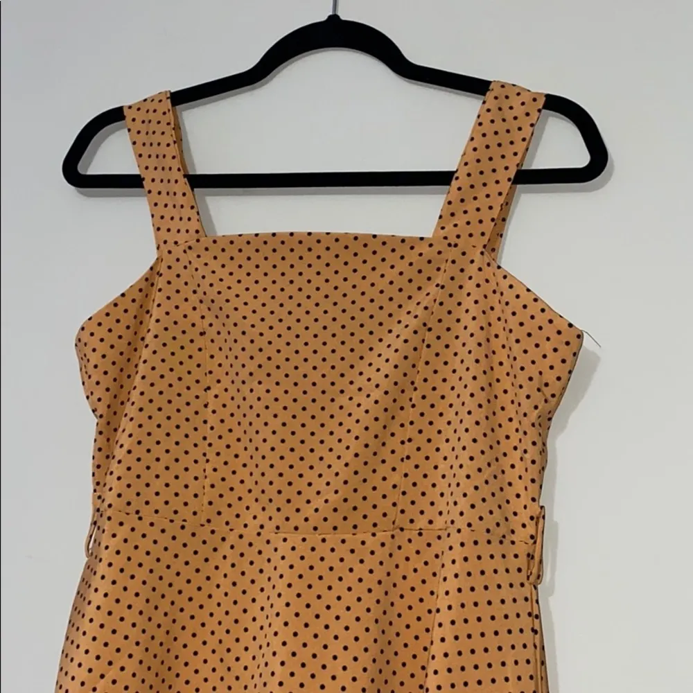 Mustard color and black dot pullover dress no size Size undefined - Image 2