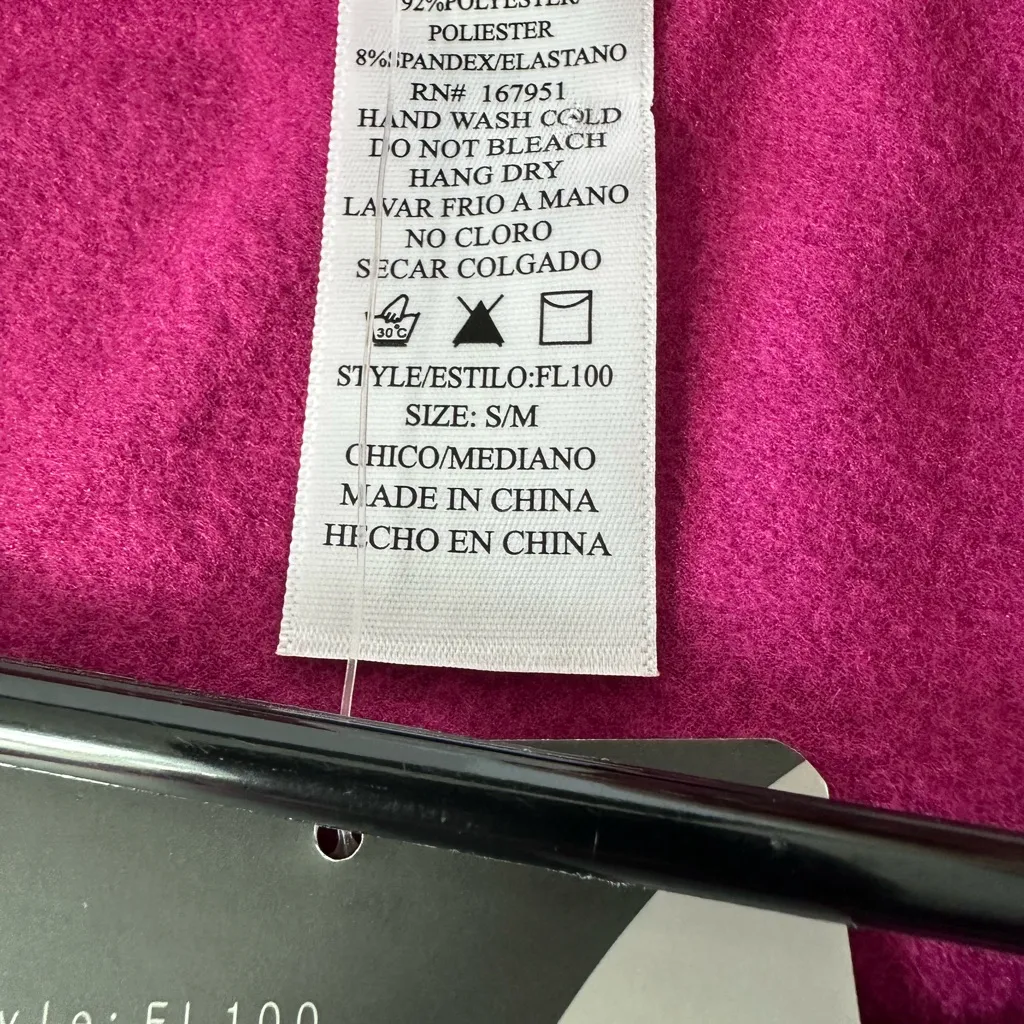 Magenta Long Sleeve Top Love Poem Pink Size M - Image 5