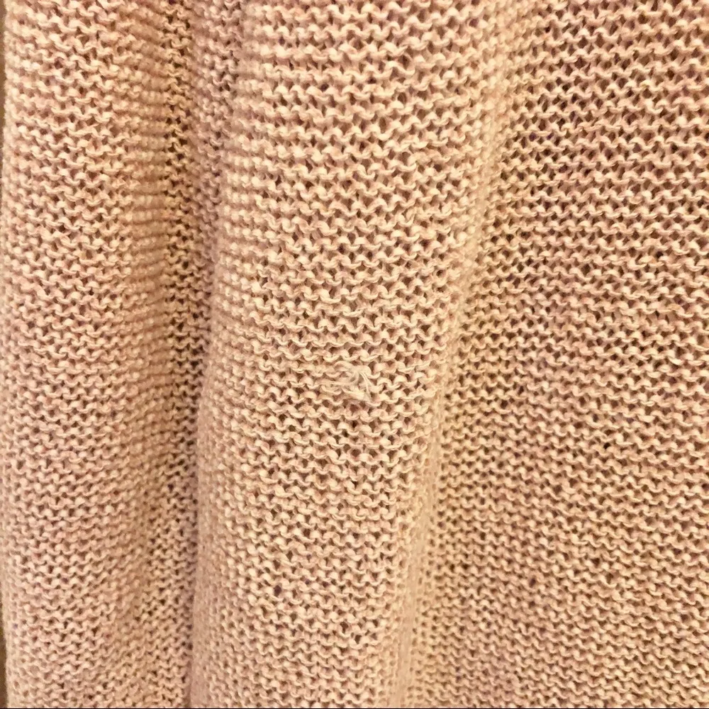 J Jill Pure Jill Mock neck Open Weave Lightweight 3/4 Sleeve Sweater Pink Size M - Image 8