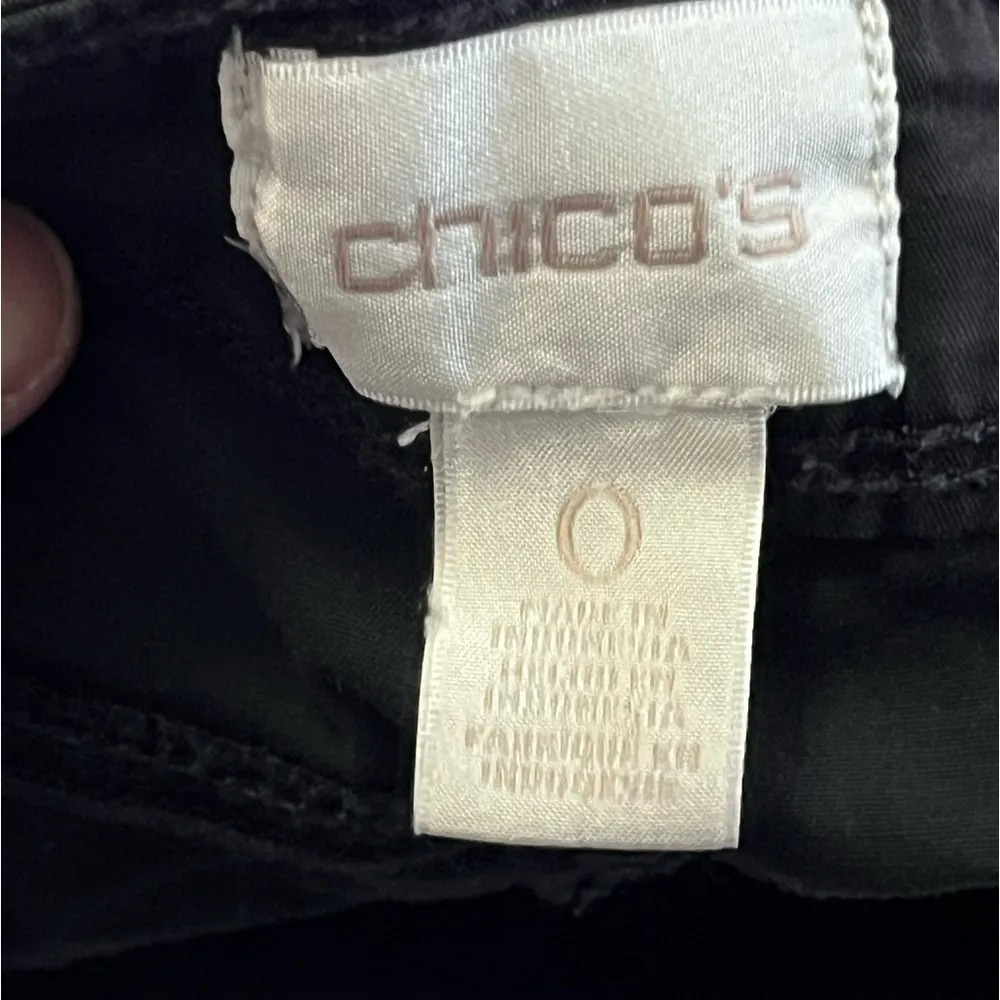 Chico’s‎ Women’s Black Bermuda Shorts High Waisted Chinos Size 0 XS - Image 8
