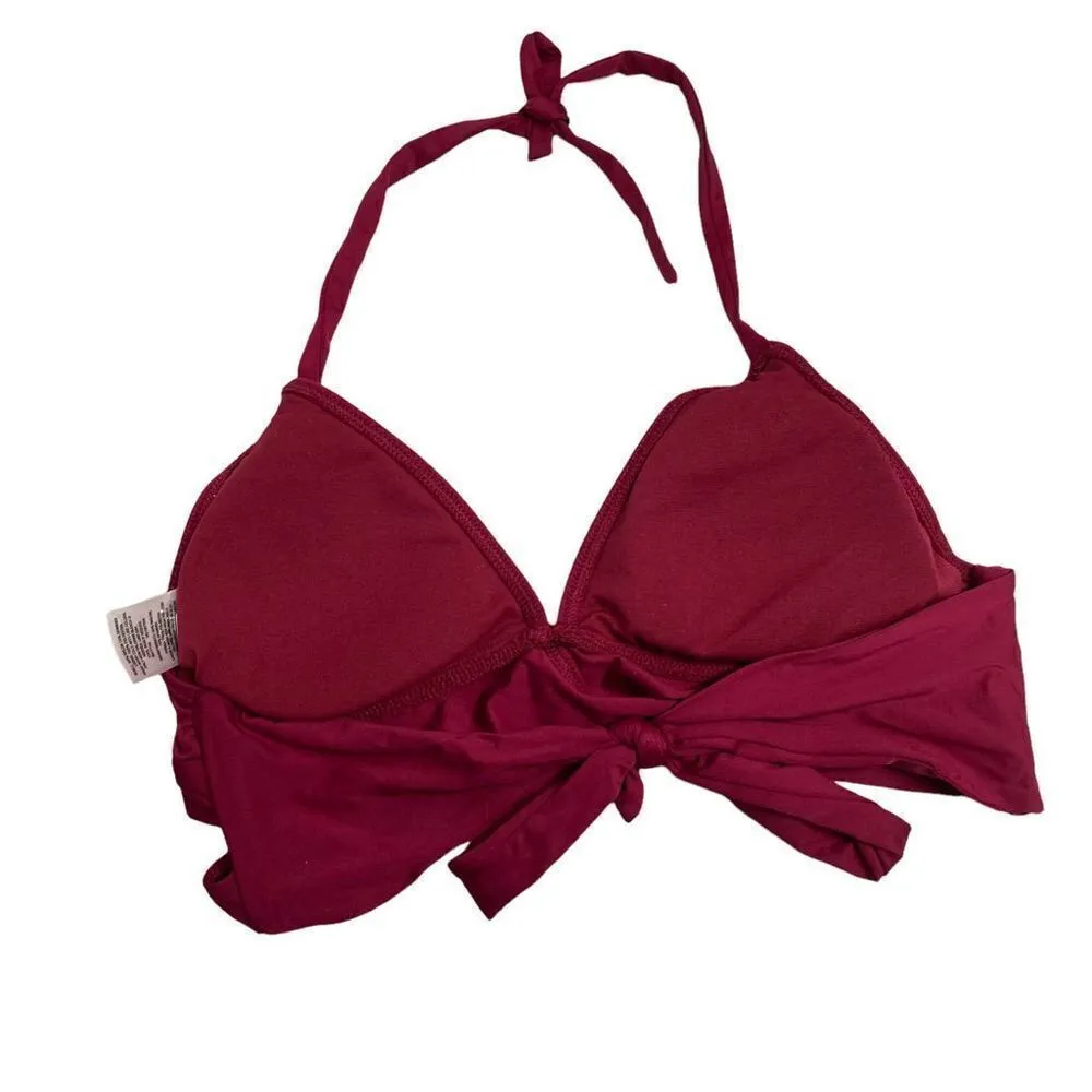 MOSSIMO Wine Bikini Top Size Large‎ Red - Image 5