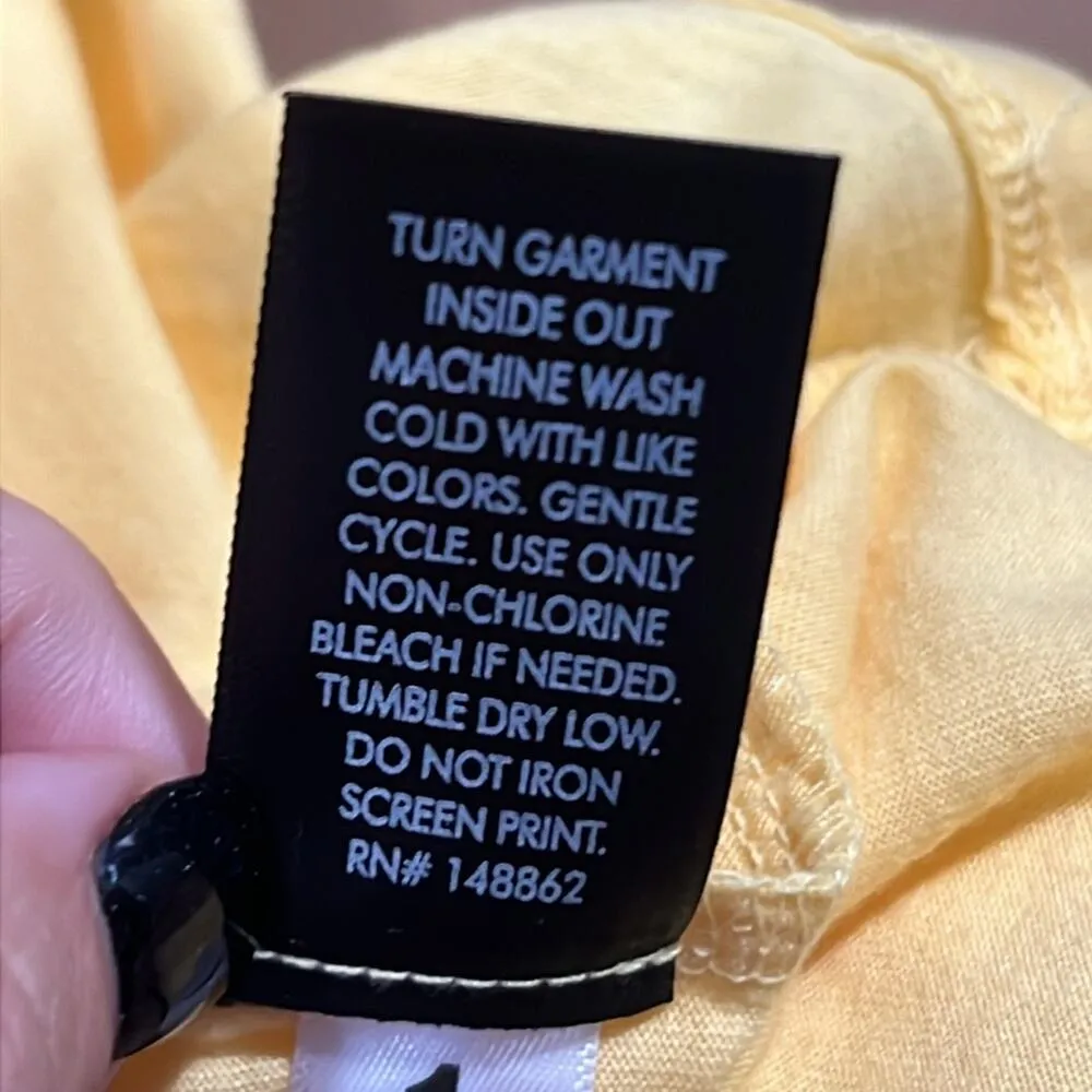 TORRID size 1 (1X) 14/16 yellow summer boxy tee short sleeve relaxed fit new - Image 6